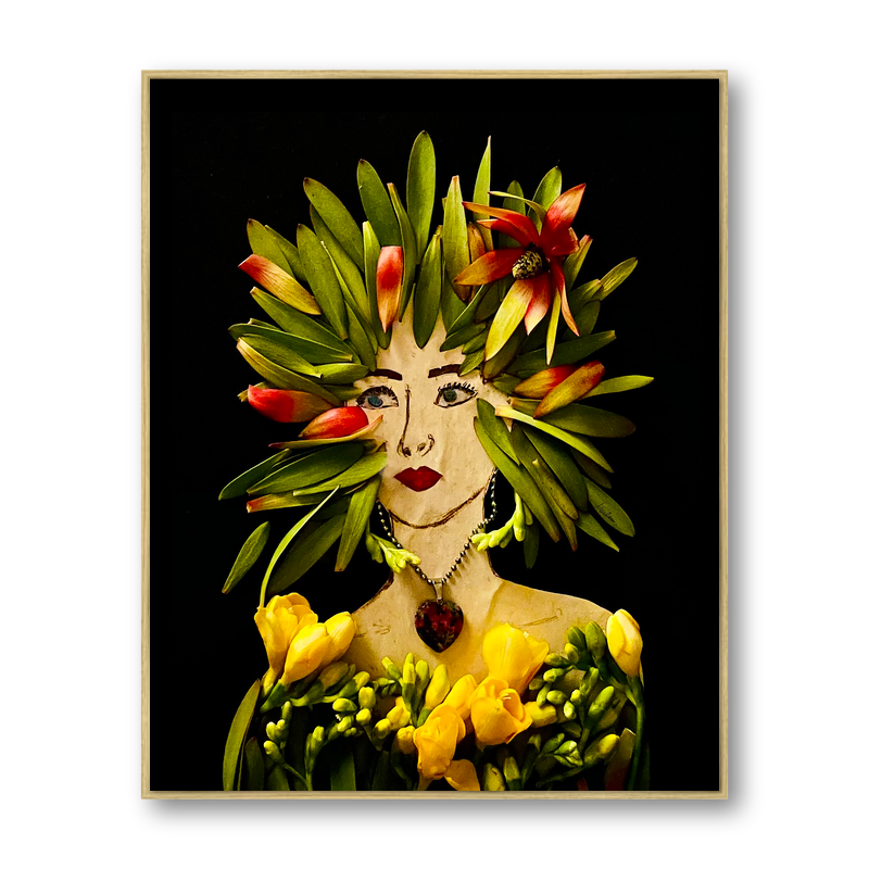 Tulip Metal Print - Rectangle Gold