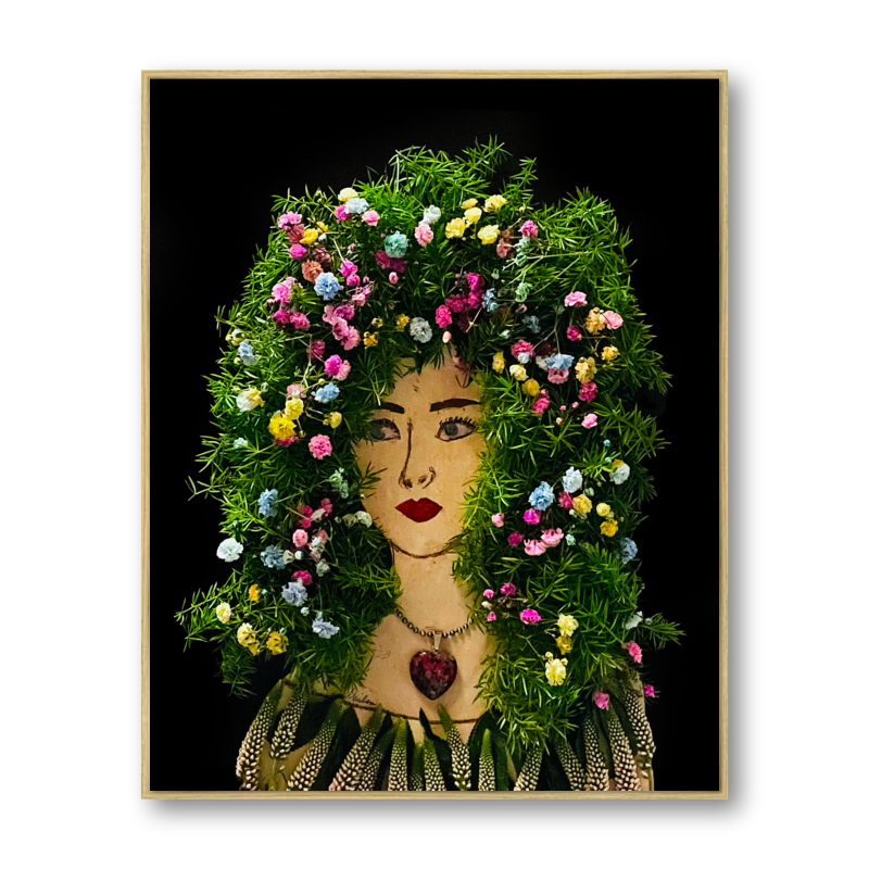 Veronica Metal Print - Rectangle Gold