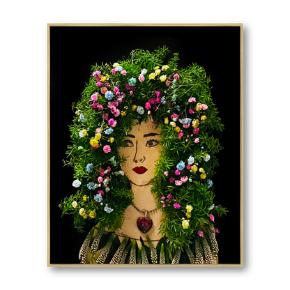 Veronica Metal Print - Rectangle Gold