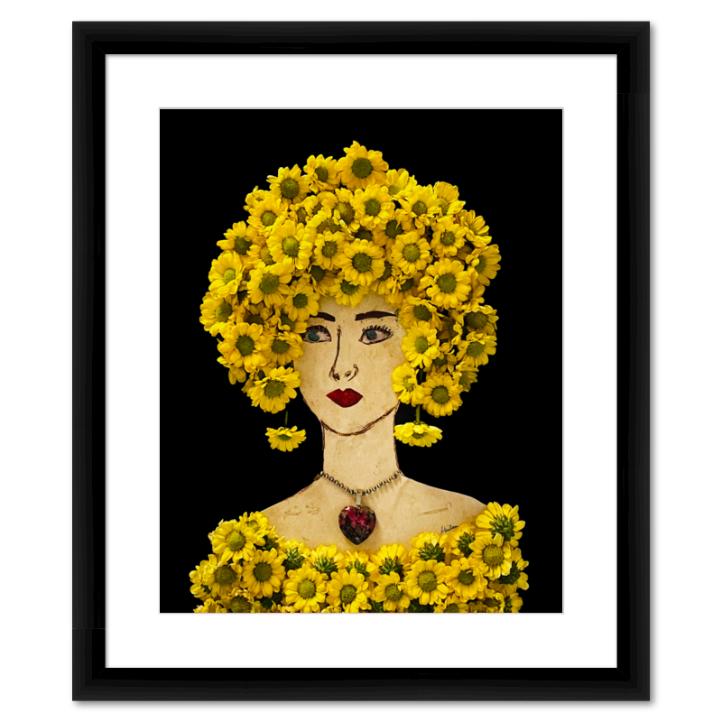 Wild Daisy Fine Art Print - Rectangle Italian Prime Frame