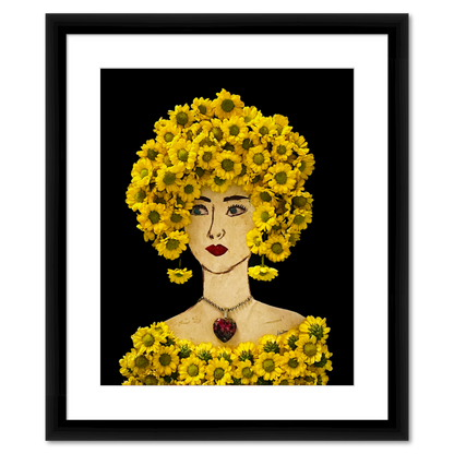 Wild Daisy Fine Art Print - Rectangle Italian Prime Frame