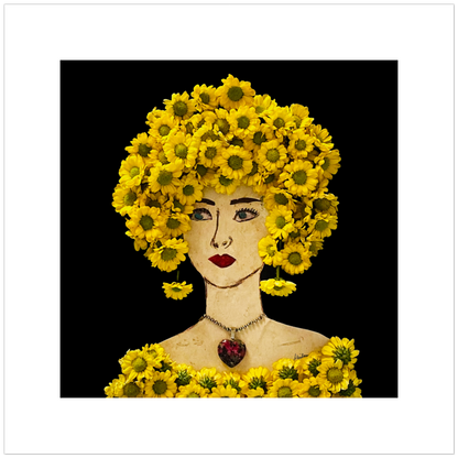 Wild Daisy Fine Art Print - Square Unframed