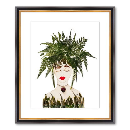 Wild Fern Fine Art Print - Rectangle Academie Frame