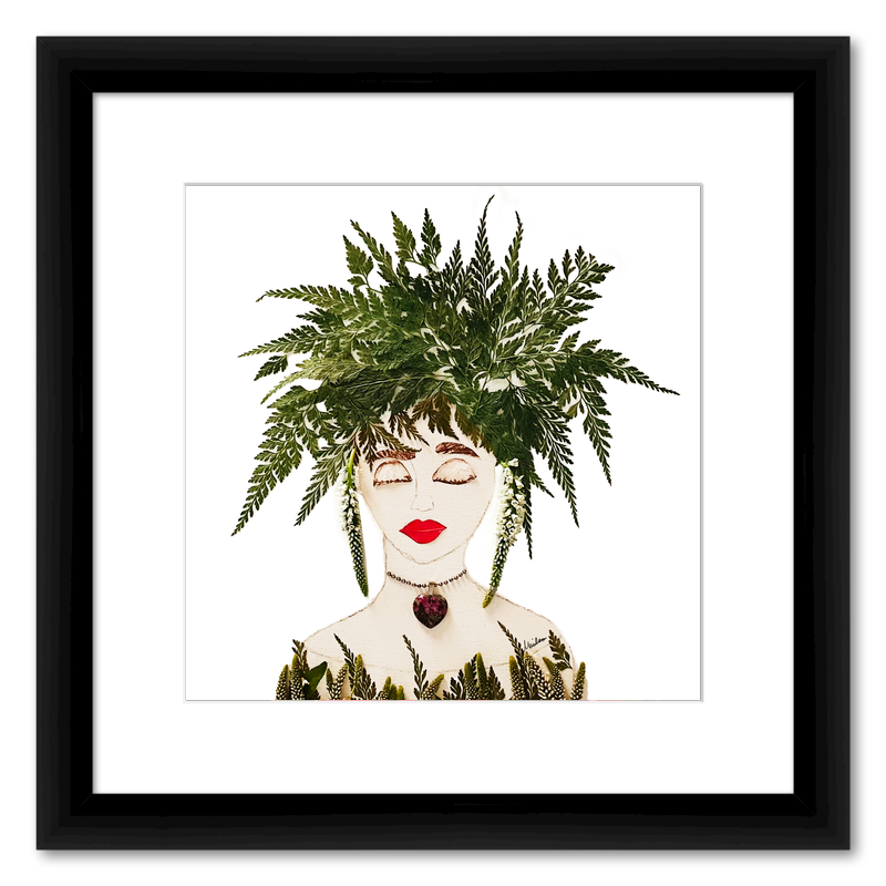 Wild Fern Fine Art Print - Square Italian Prime Frame