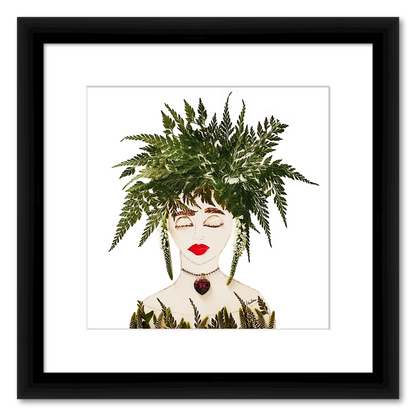 Wild Fern Fine Art Print - Square Italian Prime Frame