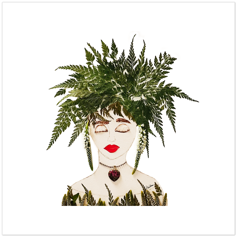 Wild Fern Fine Art Print - Square Unframed