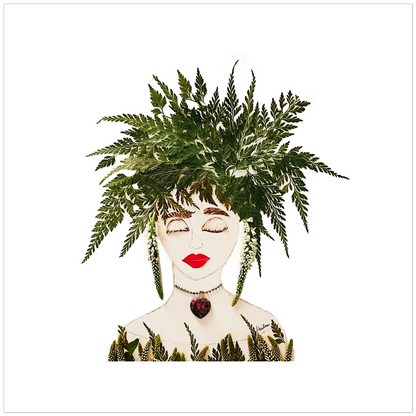 Wild Fern Fine Art Print - Square Unframed