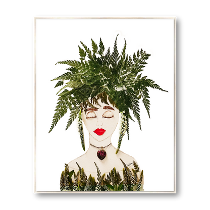 Wild Fern Metal Print - Rectangle Silver