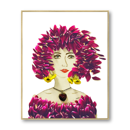 Windy Metal Print - Rectangle Gold