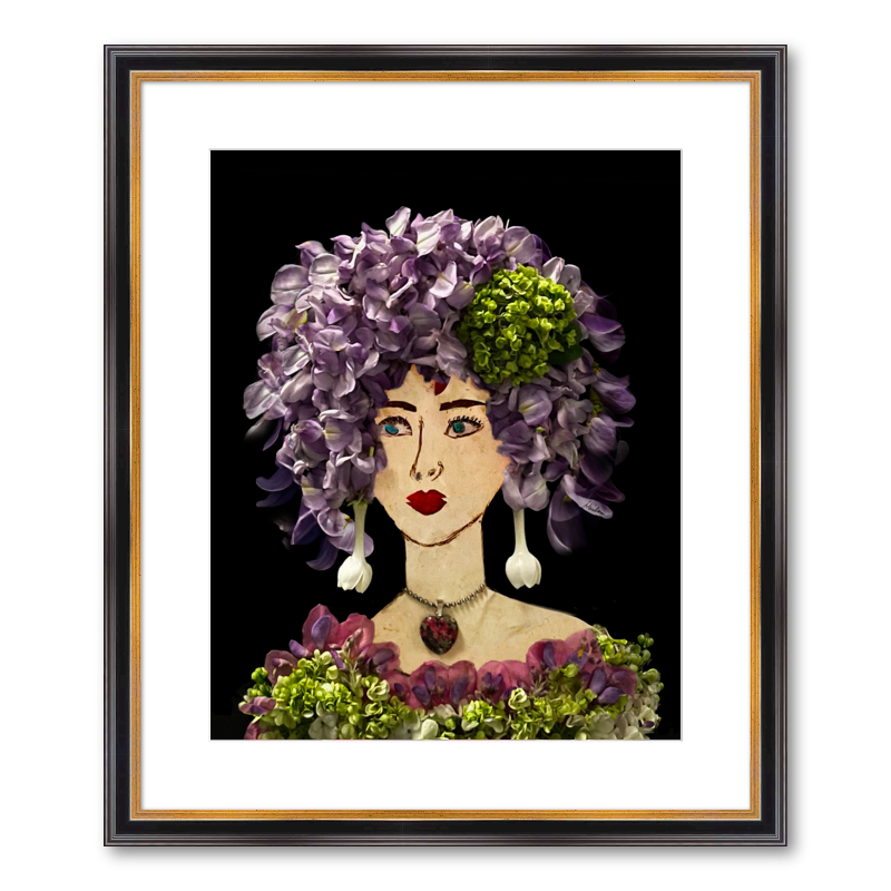 Wisteria Fine Art Print - Rectangle Academie Frame