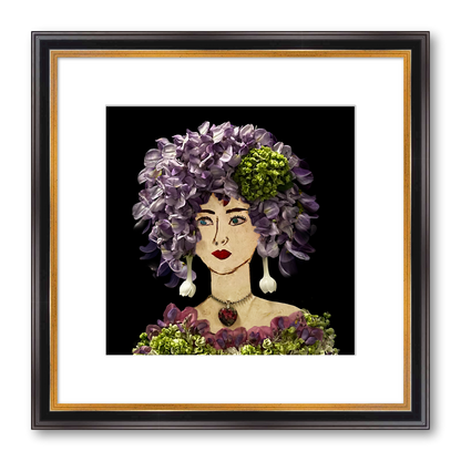 Wisteria Fine Art Print - Square Academie Frame