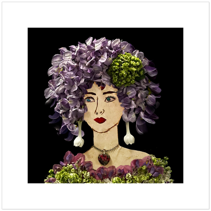 Wisteria Fine Art Print - Square Unframed