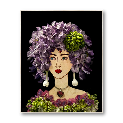 Wisteria Metal Print - Rectangle Silver