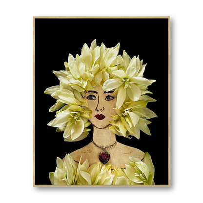 Yucca Metal Print - Rectangle Gold