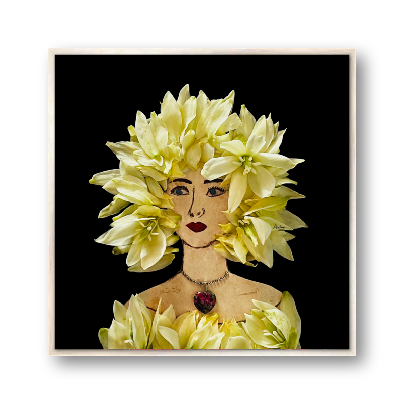 Yucca Metal Print - Square Silver