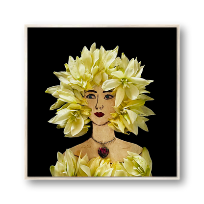 Yucca Metal Print - Square Silver